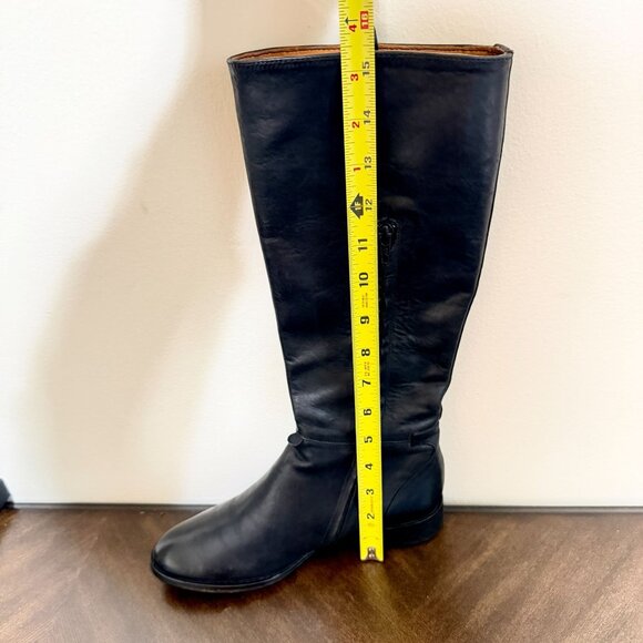 Coclico Black Italian Leather Knee High Boots Made in Spain Low Heel EU 36 US 6 - Picture 13 of 14